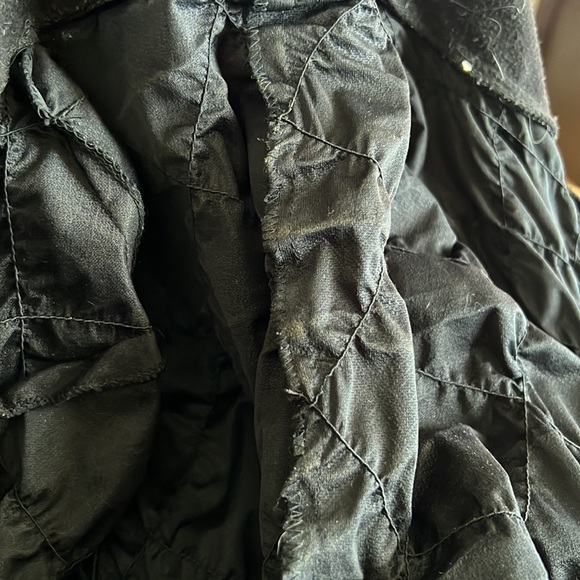 COPY - Designer High Low faux leather quilted dress size L - Picture 14 of 14